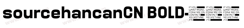 sourcehancanCN BOLD字体转换